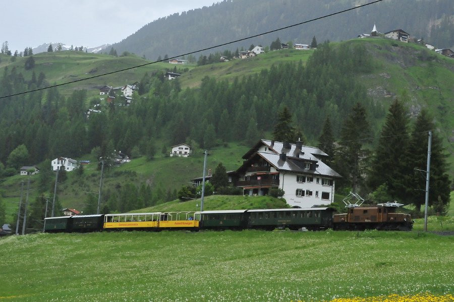 2019.06.11 RhB Ge 6-6 I 414 Albulabahn Krokodil Bahnfest Bergün (36)